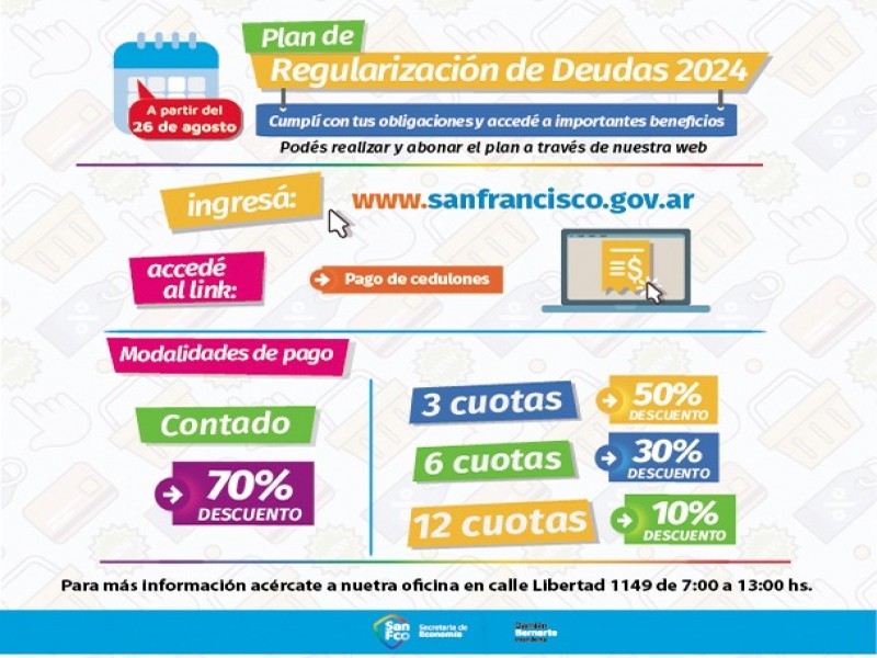 Implementación del Plan de Regularización de Deudas 2024