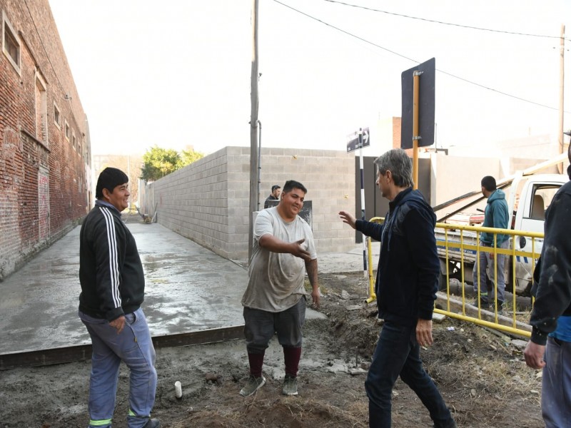 Se encuentra próximo a concluir el hormigonado del Pasaje Cornaglia