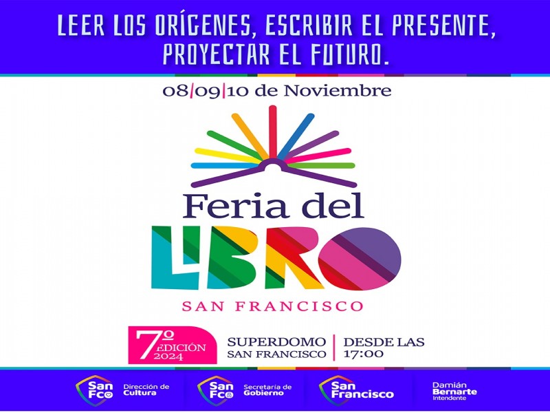 Con récord de stands se viene la 7ª edición de la Feria del Libro San Francisco
