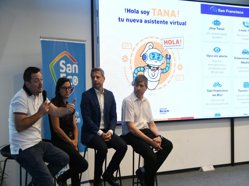 Con “Tana” San Francisco se convierte en la primera ciudad del interior cordobés con asistente virtual