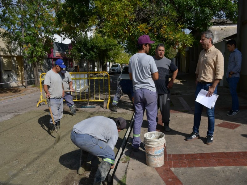 La Municipalidad desplegó sus tareas en barrio Roca