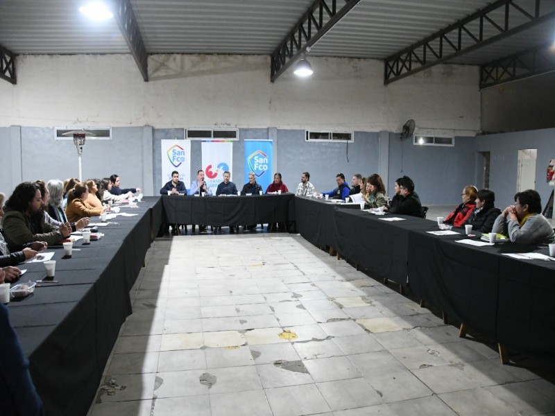 Bernarte presentó el Consejo Barrial de Prevención y Convivencia en barrio La Milka