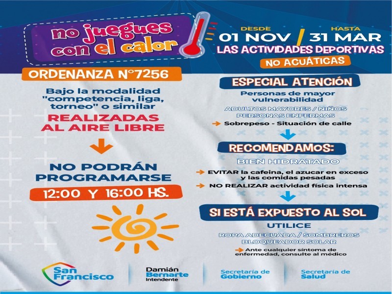 A partir de noviembre comienza a regir la ordenanza que regula los horarios de prácticas deportivas en San Francisco