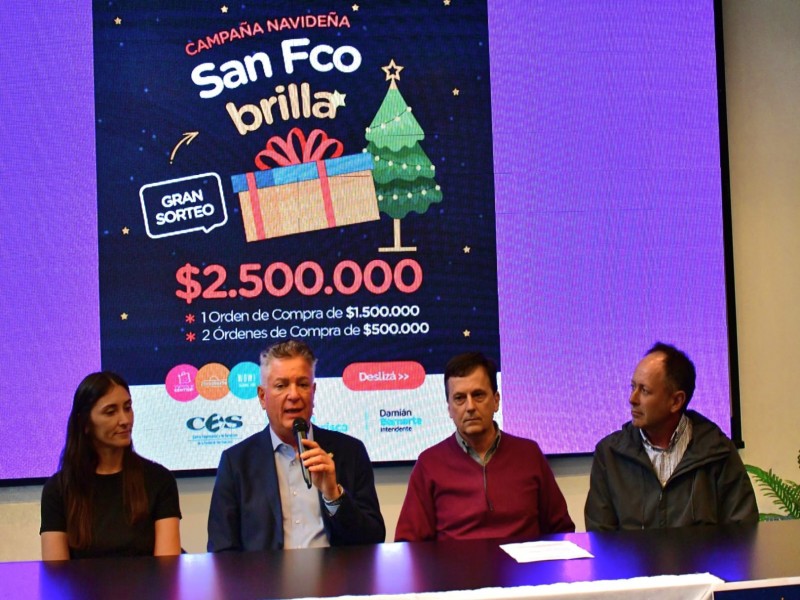 La Municipalidad y el CES presentaron ¡San Francisco Brilla!, la campaña para fomentar las ventas de Navidad