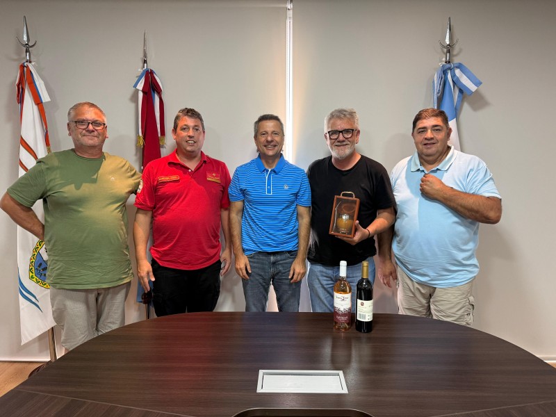 Bernarte recibió al intendente de Campo Grande, Río Negro